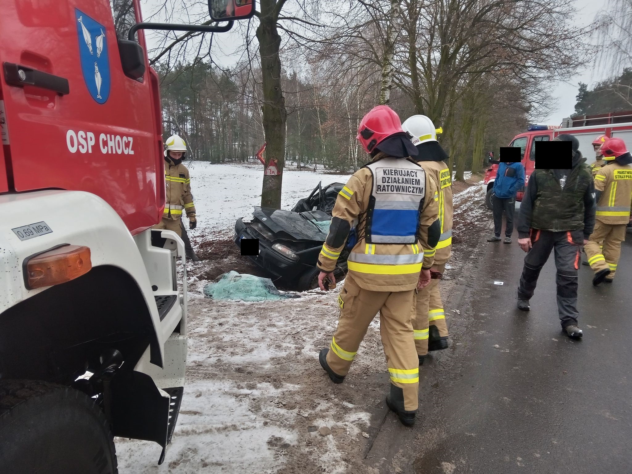 Wypadek w miejscowości Nowy Olesiec w gminie Chocz