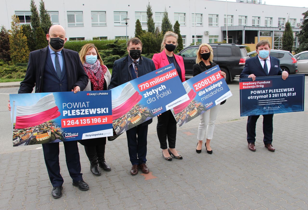 Do powiatu pleszewskiego ma trafić ponad 1,2 mld złotych - zapowiedzieli parlamentarzyści z PiS - Zdjęcie główne