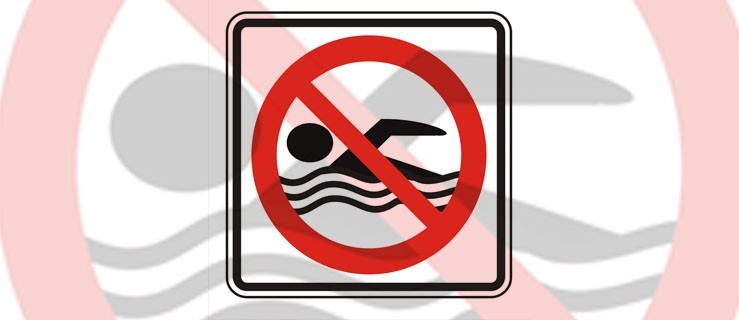 Zakaz kąpieli w jeziorze - Zdjęcie główne