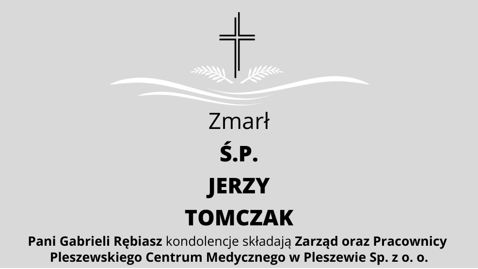 Zmarł Ś.P. Jerzy Tomczak - Zdjęcie główne