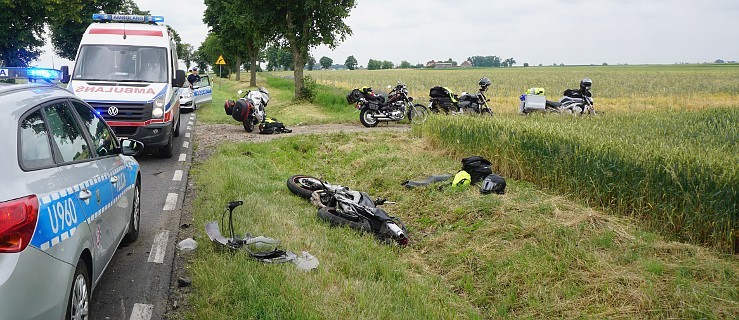 Pleszewscy motocykliści potrąceni przez tira [FOTO] - Zdjęcie główne