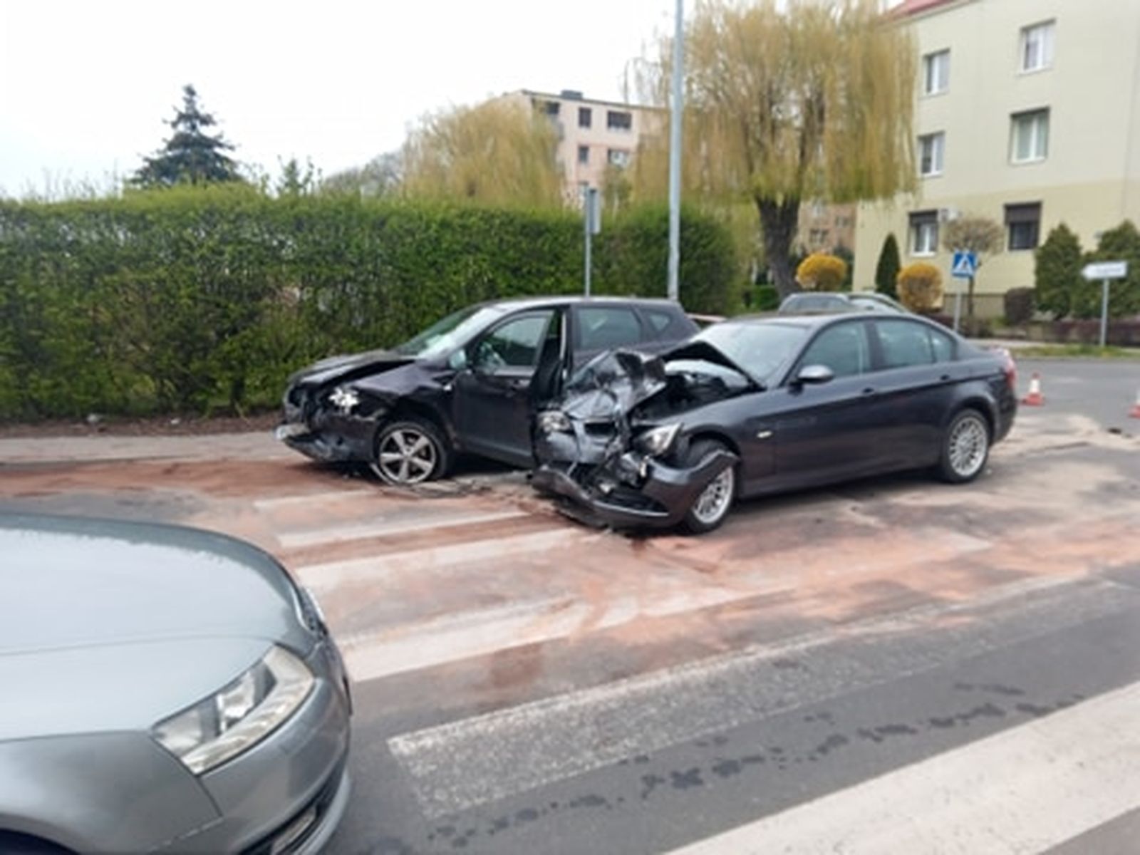 Wypadek na skrzyżowaniu ul. Lipowej w Pleszewie