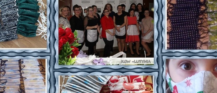 Gmina Dobrzyca. Panie z KGW Lutynia też szyją maseczki! - Zdjęcie główne