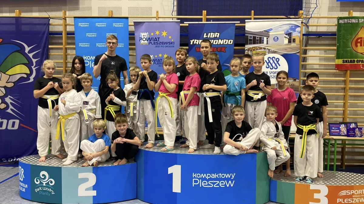 Siedem medali pleszewskich zawodników w finale Ligi Taekwondo Wesołek - Zdjęcie główne