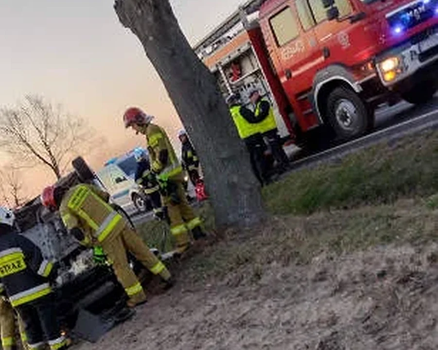 Kobieta dachowała na DK 11 z Kotlina do Pleszewa. Co ustaliła policja? [ZDJĘCIA] - Zdjęcie główne