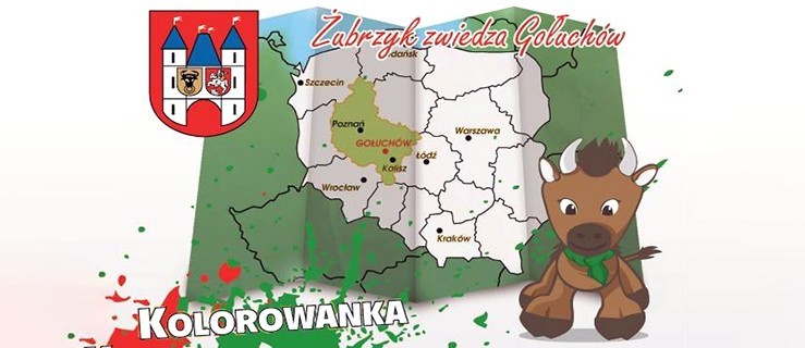 Kolorowanka "Żubrzyk zwiedza Gołuchów" - Zdjęcie główne