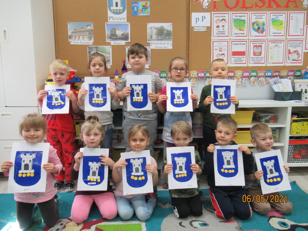 Dzieci z przedszkola "Słoneczne" w Pleszewie wykonały zadania w ramach międzynarodowego projektu edukacyjnego - „Piękna Nasza Polska Cała”.