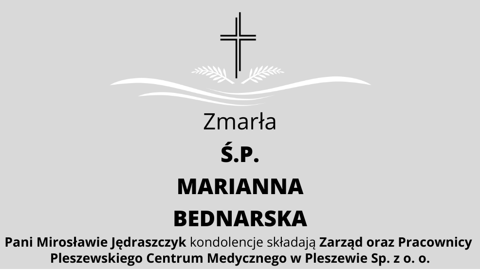 Zmarła Ś.P. Marianna Bednarska - Zdjęcie główne