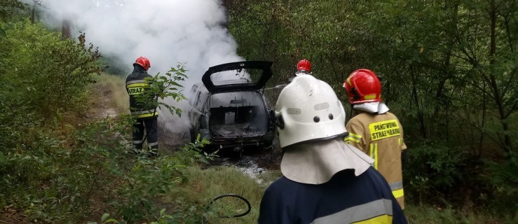 Pożar samochodu w Tursku [WIDEO] - Zdjęcie główne