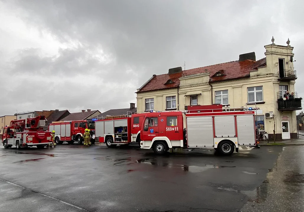 Pożar sadzy w kominie w Choczu - Zdjęcie główne