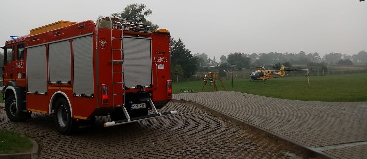 Helikopter LPR lądował w Szkudli - Zdjęcie główne