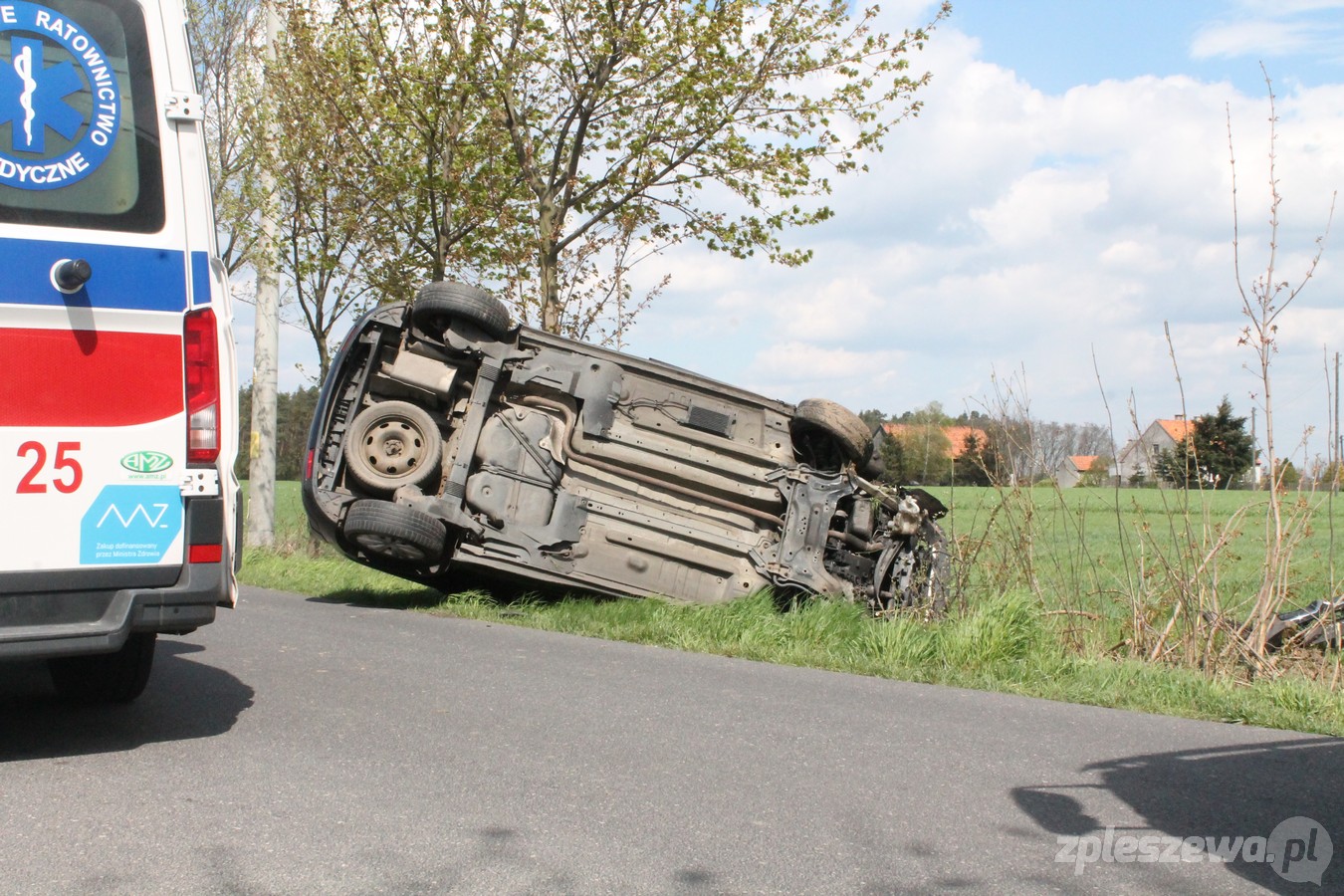 Wypadek na skrzyżowaniu w Bogusławiu