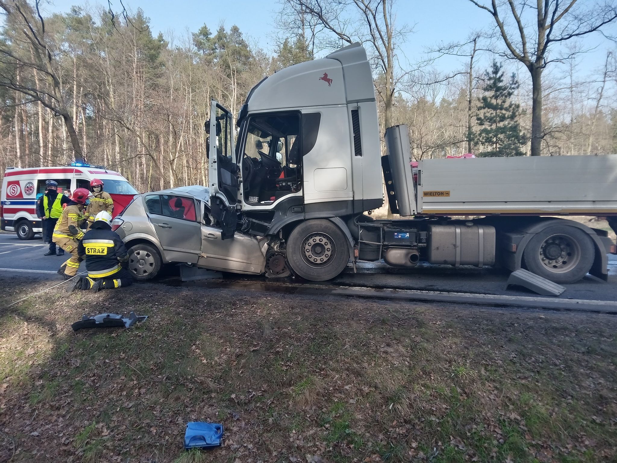 DK12. Śmiertelny wypadek na drodze krajowej nr 12 w gminie Gołuchów