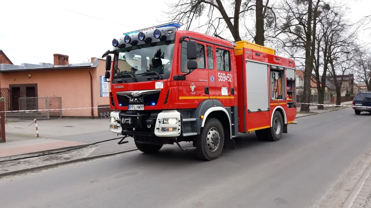 Na ul. Czartoryskich w Gołuchowie konieczna była interwencja strażaków