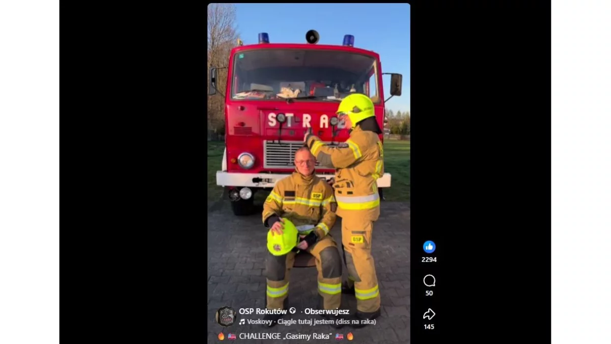 „Gasimy raka”. Strażacy z powiatu golą głowy, a na koncie akcji jest już 50 mln zł! Niesamowite sceny [ZDJĘCIA]