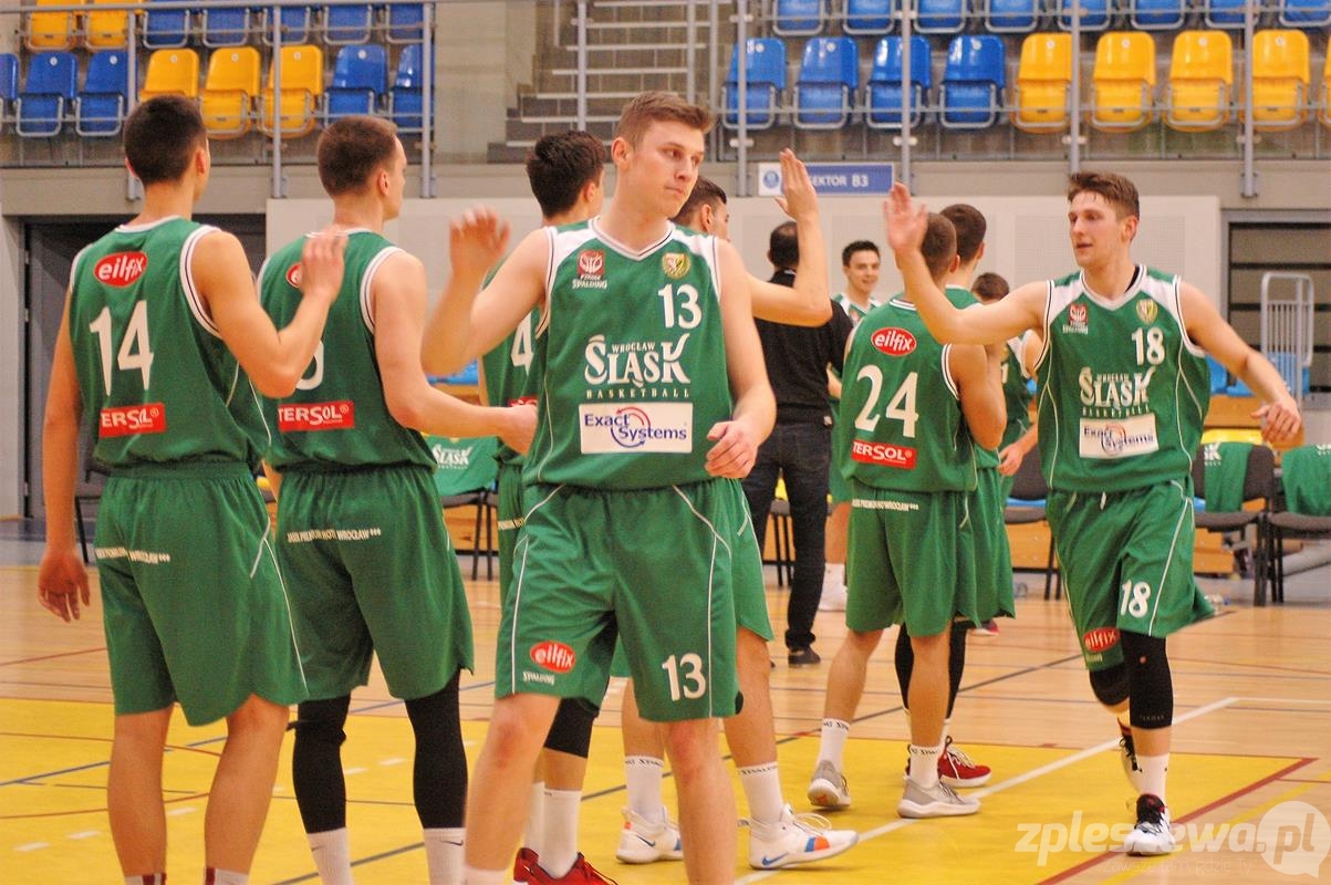 Kosz Pleszew VS Exact Systems Śląsk II Wrocław - Zdjęcie główne