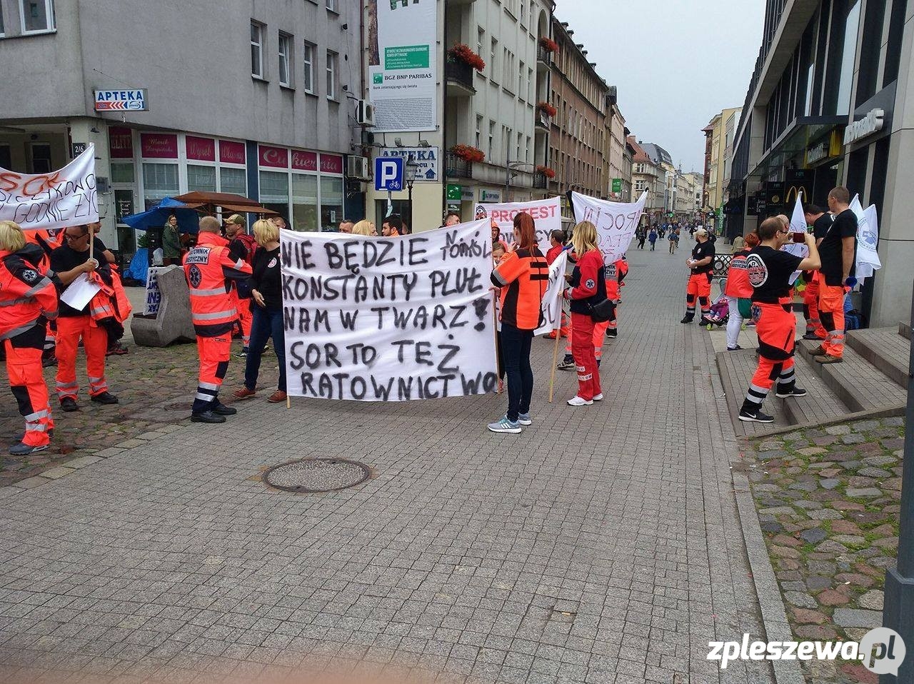 Protest ratowników - Zdjęcie główne