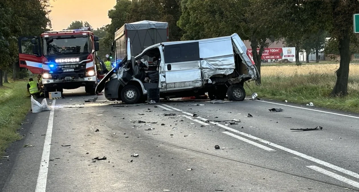 Pięć osób rannych, jedna w ciężkim stanie. Policja podała okoliczności wypadku na DK11 - Zdjęcie główne