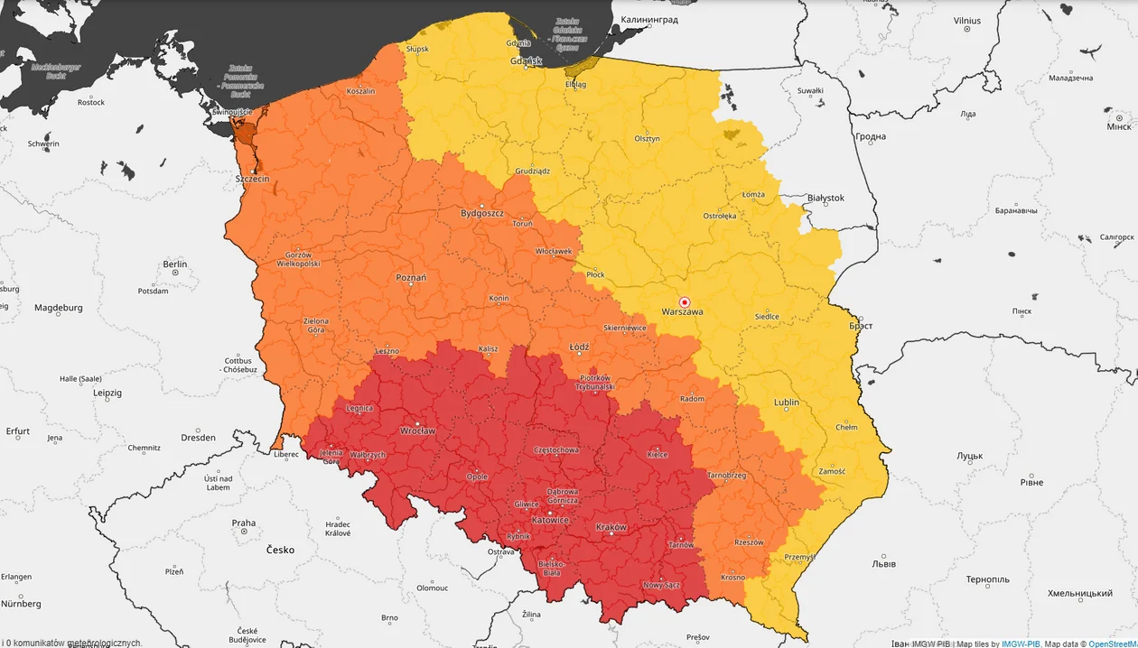 Upał i nawałnice. Czerwony alert dla części Wielkopolski - Zdjęcie główne