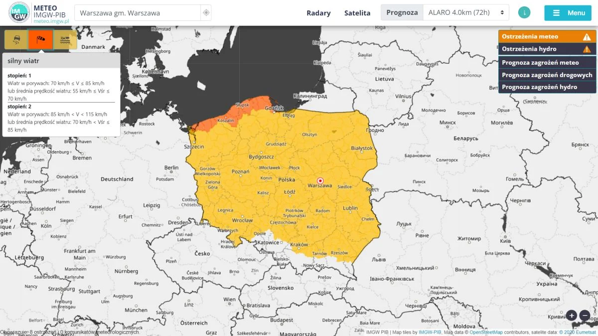 Silne porywy wiatru wystąpią w Wielkopolsce. Może być niebezpiecznie - Zdjęcie główne