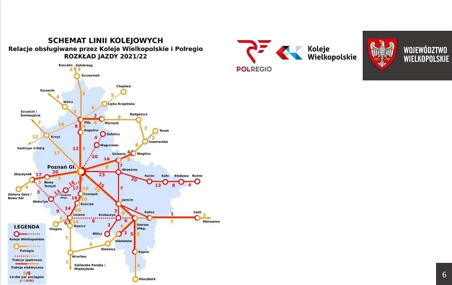 Połączenia w rocznym rozkładzie jazdy 2021/2022