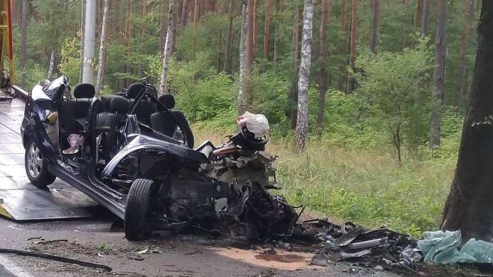 Samochód osobowy uderzył w drzewo. Nie żyje 18-latka - Zdjęcie główne