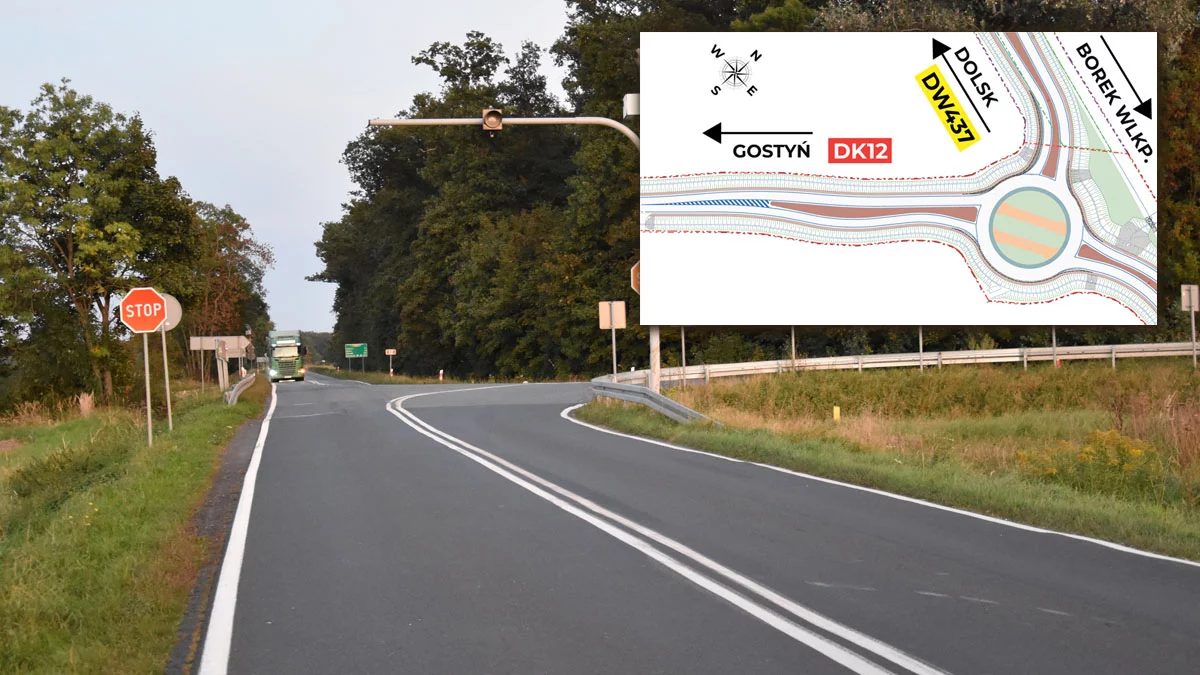 Drogowa rewolucja na DK12? niedługo rusza przebudowa skrzyżowania z drogą wojewódzką