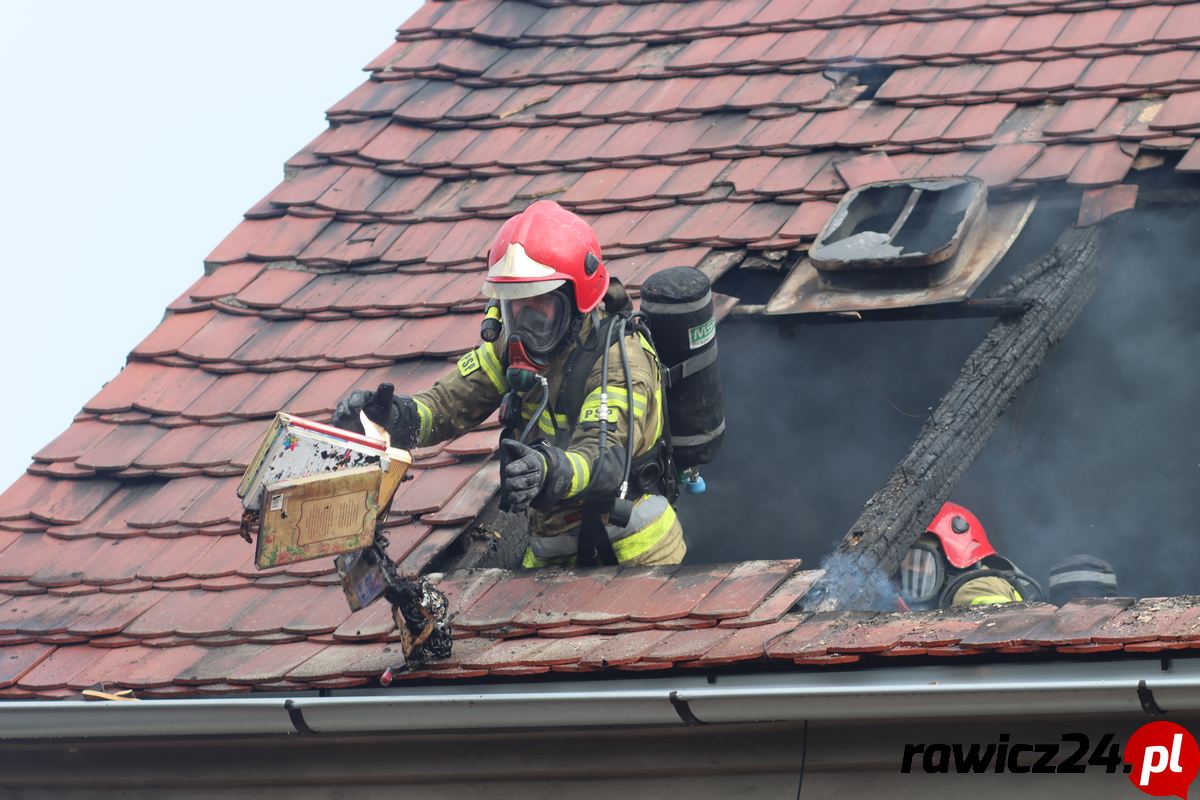 pożar w Kawczu