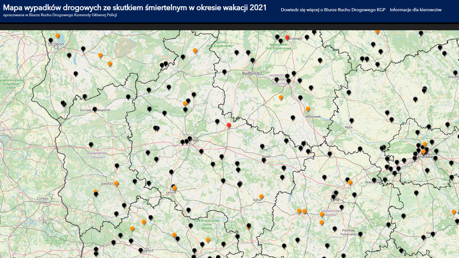 Za każdym punktem kryje się tragedia. Wakacje 2021 na drogach - Zdjęcie główne