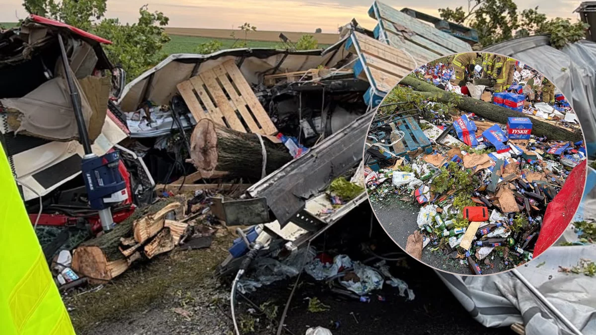 Tragedia o poranku w Wielkopolsce. Nie żyje młody kierowca ciężarówki