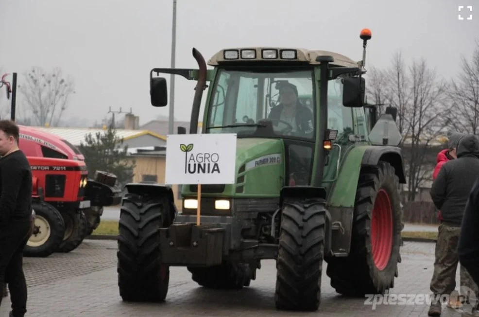 Protest rolników w Pleszewie