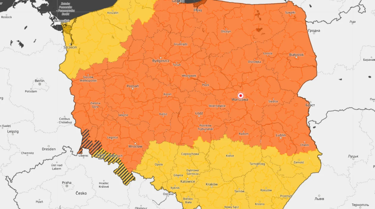 Ostrzeżenie dla całej Wielkopolski. Mieszkańcy regionu powinni uważać dziś i jutro - Zdjęcie główne