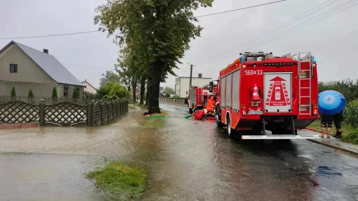 Ulewy i burze nad Wielkopolską. Ponad 100 interwencji strażaków - Zdjęcie główne