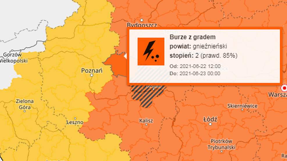 UWAGA - gwałtowne burze w całej Wielkopolsce  - Zdjęcie główne