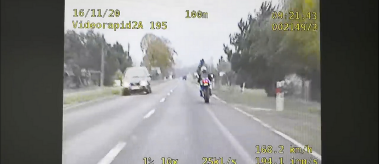 Pijany motocyklista uciekał przed policją nawet 200 km/h [WIDEO] - Zdjęcie główne