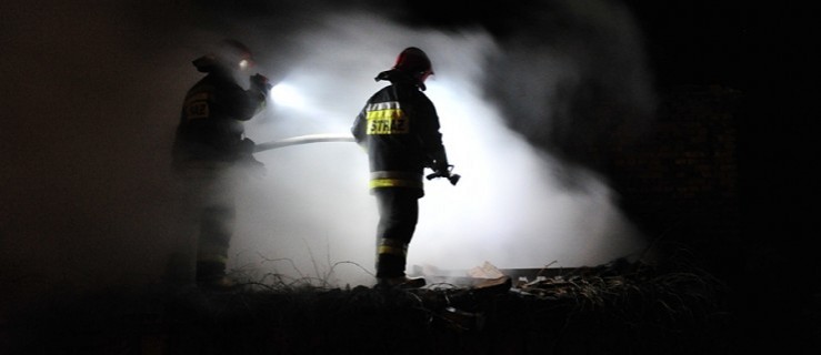 Pożar budynku w Kolonia Lipiny - Zdjęcie główne