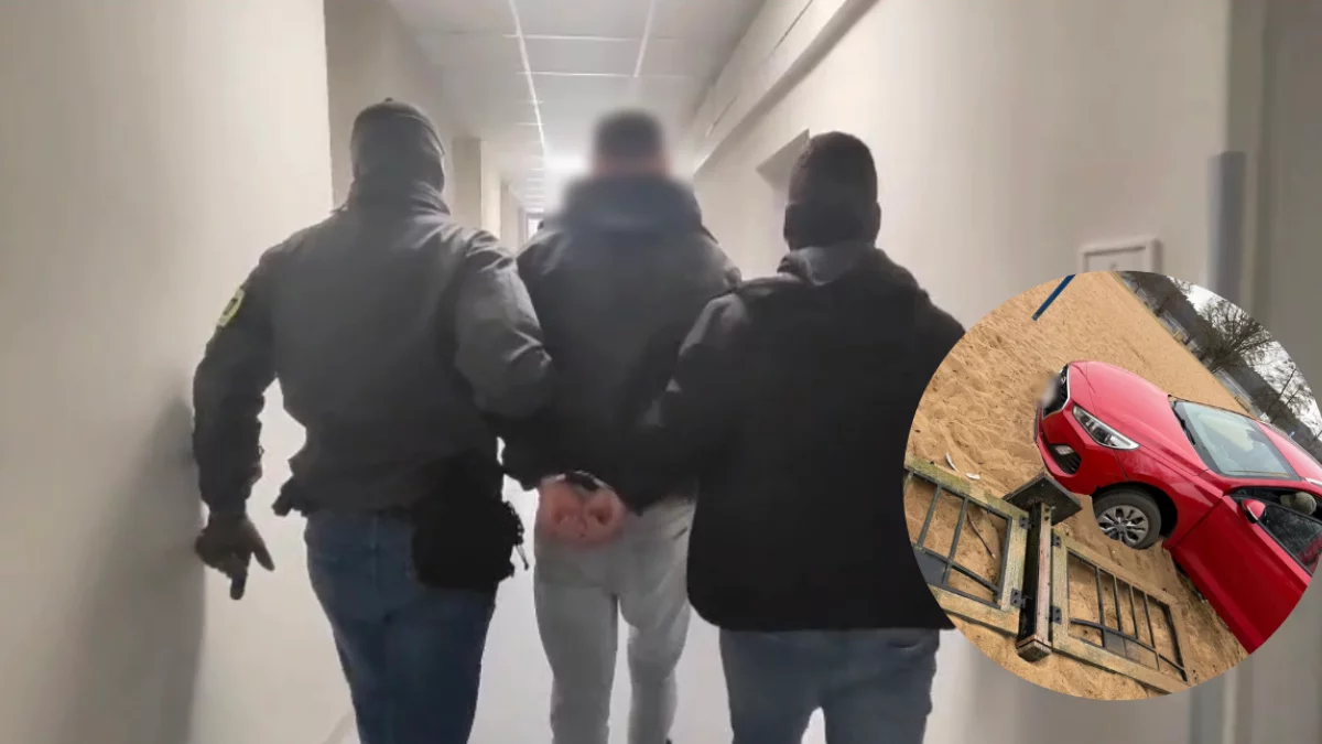 Ukradł auto z warsztatu i zakończył rajd na...plaży. Teraz grozi mu choćby 10 lat więzienia