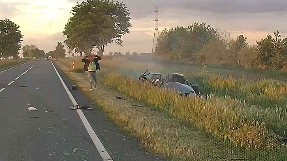 Śmiertelny wypadek na drodze Środa Wlkp. - Zaniemyśl. Kierowca był pijany [WIDEO] - Zdjęcie główne