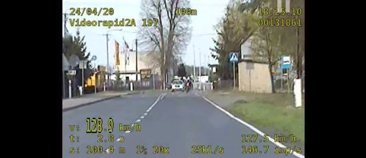 Motocyklem pędził ponad 120 km/h w terenie zabudowanym [WIDEO] - Zdjęcie główne