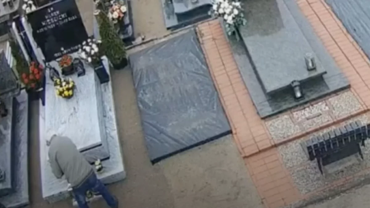 Cmentarny złodziej namierzony dzięki mieszkańcom. „Od progu” wiedział, po co przyszła policja